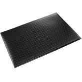 Crown Wear-Bond Comfort-King Diamond Surface Dry Area Anti-Fatigue Mat - 2' x 3', Black